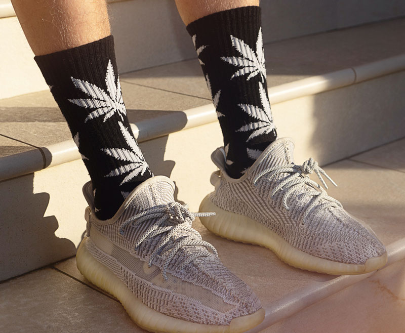 cannabis design apparel socks